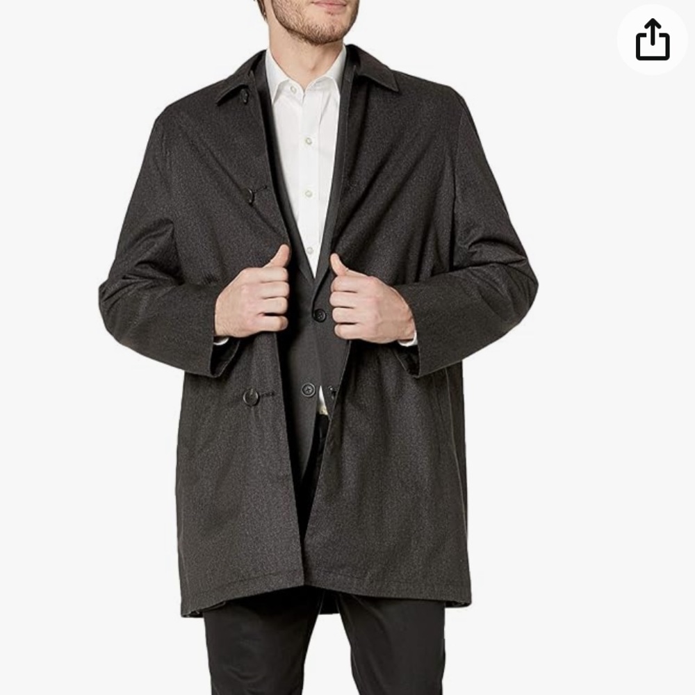 NWT hart shaffner marx reversible rain coat size 40R
